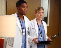Grey's Anatomy, Gaius Charles (L), Tessa Ferrer (R), 'I Bet It Stung', Season 10, Ep. #5, 10/17/2013, ©ABC