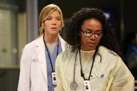 Grey's Anatomy, Tessa Ferrer (L), Jerrika D. Hinton (R), 'Puttin' on the Ritz', Season 10, Ep. #4, 10/10/2013, ©ABC