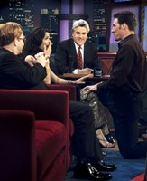 The Tonight Show With Jay Leno, from left: Elton John, Angie Harmon, Jay Leno, Jason Sehorn, 'Season 22', ©NBC