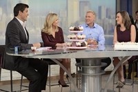 Good Morning America, Josh Elliott (L), Sara Haines (C), Sam Champion (R), 'Season', ©ABC