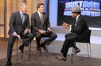 Good Morning America, Sam Champion (L), Josh Elliott (C), D.L. Hughley (R), 'Season', ©ABC