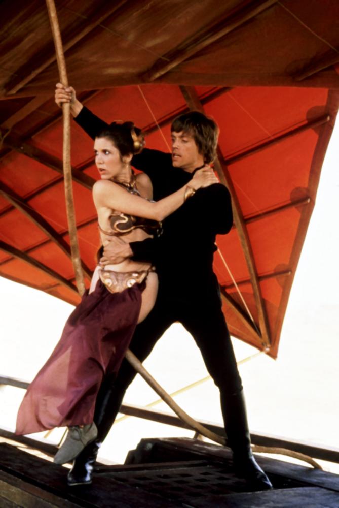 RETURN OF THE JEDI, Carrie Fisher, Mark Hamill, 1983