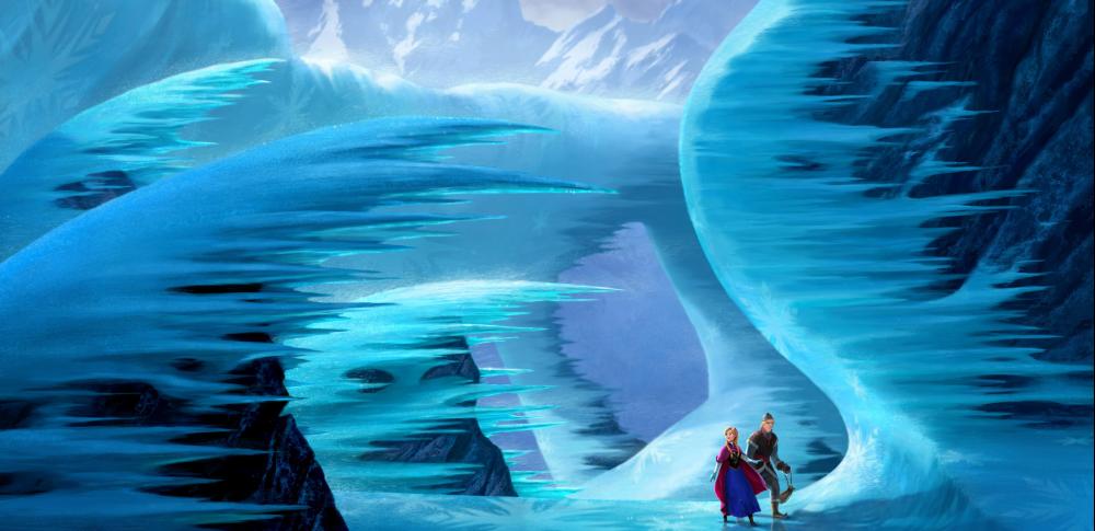 FROZEN, from left: Anna (voice: Kristen Bell), Kristoff (voice: Jonathan Groff), 2013. ©Walt Disney Pictures