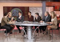 Good Morning America, from left: Brant Daugherty, Peta Murgatroyd, Josh Elliott, Robin Roberts, George Stephanopoulos, Sam Champion, Lara Spencer, 'Season', ©ABC