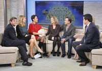 Good Morning America, from left: George Stephanopoulos, Lara Spencer, Robin Roberts, Amy Robach, Andrew Shue, Josh Elliott, 'Season', ©ABC