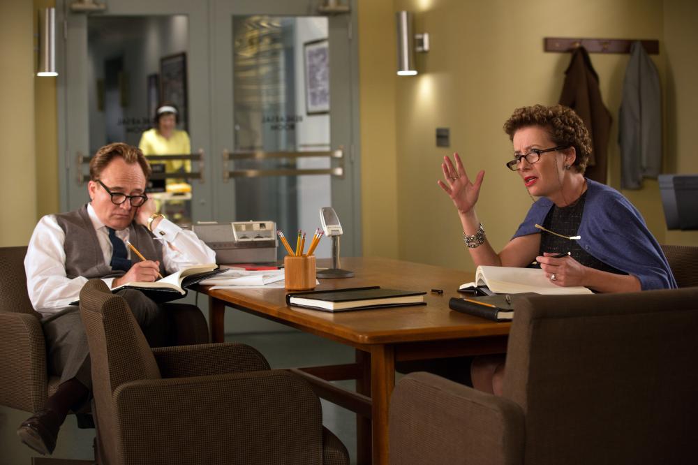 SAVING MR. BANKS, from left: Bradley Whitford, Emma Thompson, 2013. ph: Francois Duhamel/©Walt Disney Studios Motion Pictures