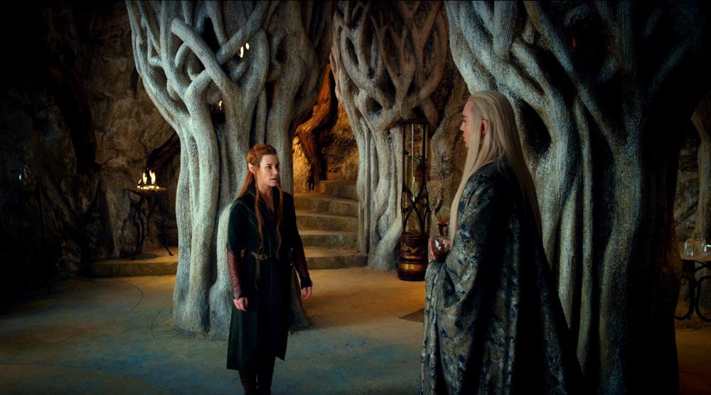 THE HOBBIT: THE DESOLATION OF SMAUG, from left: Evangeline Lilly, Lee Pace, 2013./©Warner Bros. Pictures