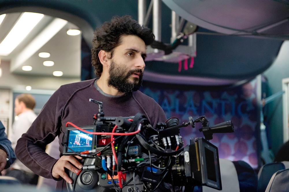 NON-STOP, director Jaume Collet-Serra, on set, 2014. ph: Myles Aronowitz/©Universal