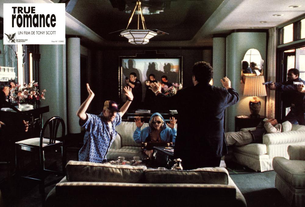 TRUE ROMANCE, Michael Rapaport, Patricia Arquette, 1993, Mexican standoff