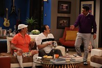 Saint George, Danny Trejo (L), David Zayas (C), George Lopez (R), 'Superstition', Season 1, Ep. #5, 04/03/2014, ©FX