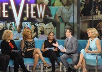 The View, from left: Barbara Walters, Jennifer Holliday, Sherri Shepherd, Mario Cantone, Jenny McCarthy, 'Season 17', ©ABC