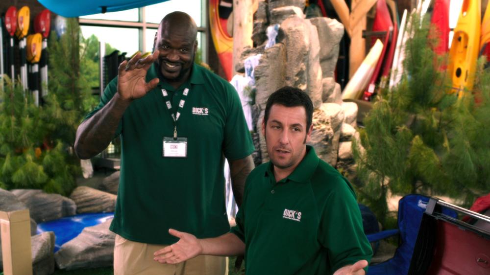 BLENDED, l-r: Shaquille O'Neal, Adam Sandler, 2014. ©Warner Bros. Pictures