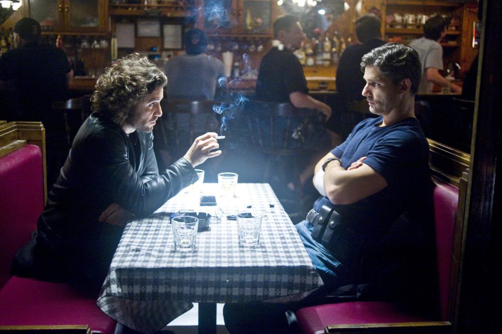 DELIVER US FROM EVIL, from left: Edgar Ramirez, Eric Bana, 2014. ph: Andrew Schwartz/©Screen Gems