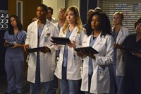 Grey's Anatomy, Gaius Charles (L), Tessa Ferrer (C), Jerrika D. Hinton (R), 'We Are Never Ever Getting Back Together', Season 10, Ep. #22, 05/01/2014, ©ABC