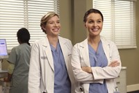 Grey's Anatomy, Tessa Ferrer (L), Camilla Luddington (R), 'I'm Winning', Season 10, Ep. #19, 04/10/2014, ©ABC