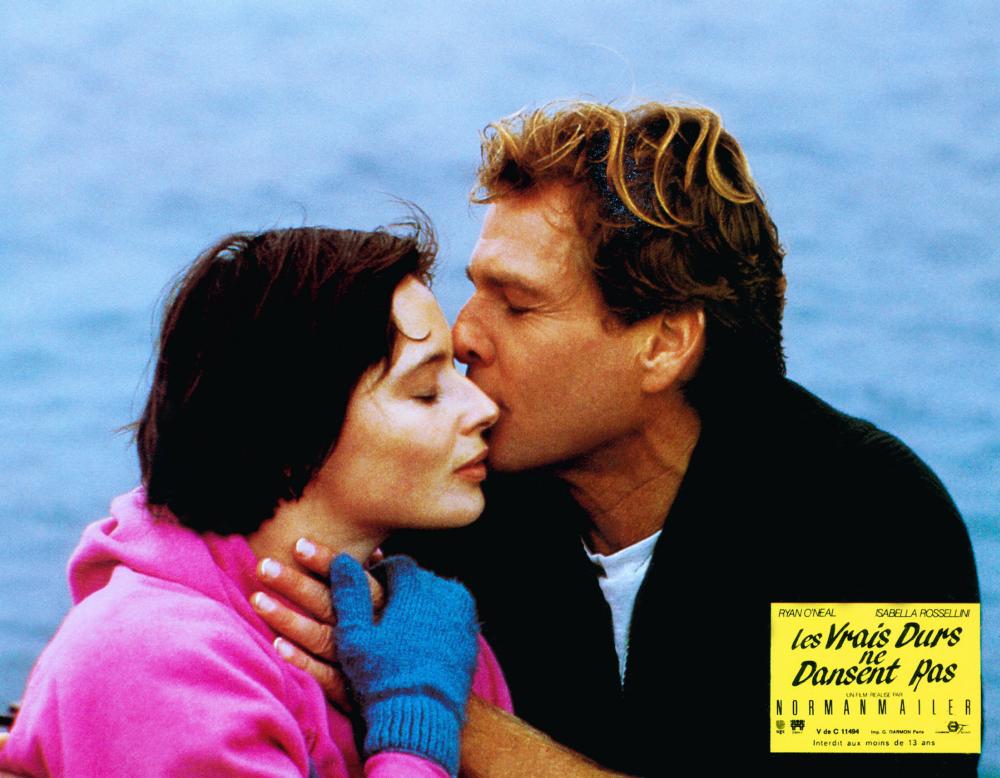 TOUGH GUYS DON'T DANCE, (aka LES VRAIS DURS NE DANSENT RAS), from left: Isabella Rossellini, Ryan O'Neal, 1987, © Cannon Films