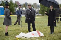 Motive, Lauren Holly (L), Louis Ferreira (C), Kristin Lehman (R), 'Pitfall', Season 2, Ep. #7, 07/09/2014, ©ABC