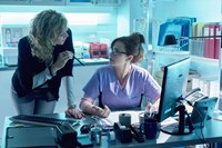 Motive, Kristin Lehman (L), Lauren Holly (R), 'Angels with Dirty Faces', Season 2, Ep. #8, 07/16/2014, ©ABC