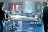 Motive, Kristin Lehman (L), Lauren Holly (C), Louis Ferreira (R), 'Angels with Dirty Faces', Season 2, Ep. #8, 07/16/2014, ©ABC