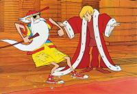 THE SWORD IN THE STONE, from left, Merlin (voiced by Karl Swenson), Arthur (voiced by Rickie Sorensen), 1963, ©Walt Disney Pictures