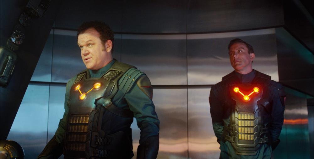 GUARDIANS OF THE GALAXY, from left: John C. Reilly, Peter Serafinowicz, 2014./©Walt Disney Studios Motion Pictures