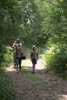 The Walking Dead, Brighton Sharbino (L), Chad L Coleman (C), Kylie Szymanski (R), 'Inmates', Season 4, Ep. #10, 02/16/2014, ©AMC