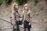 The Walking Dead, Brighton Sharbino (L), Kylie Szymanski (R), 'Inmates', Season 4, Ep. #10, 02/16/2014, ©AMC