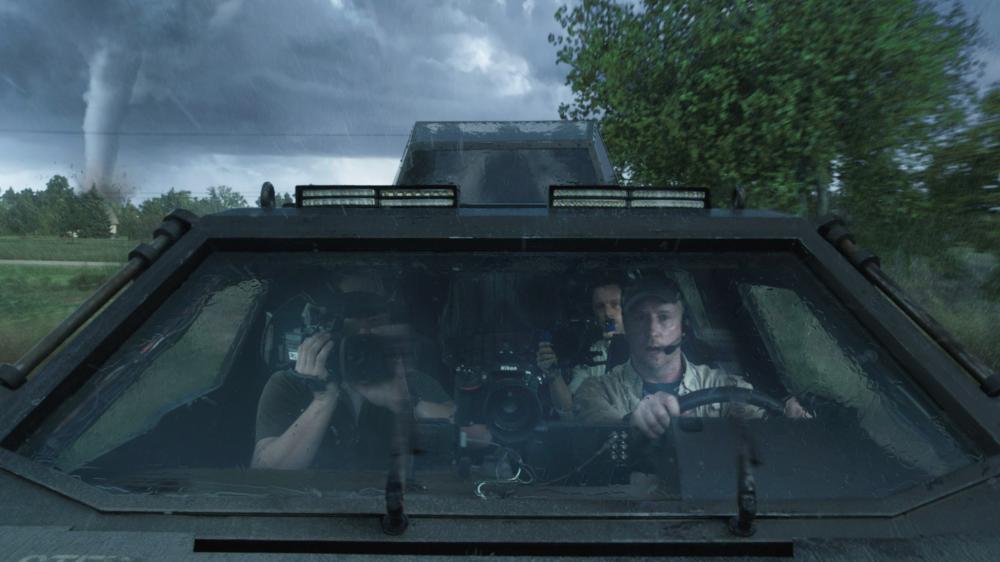INTO THE STORM, Matt Walsh (right), 2014. ©Warner Bros.