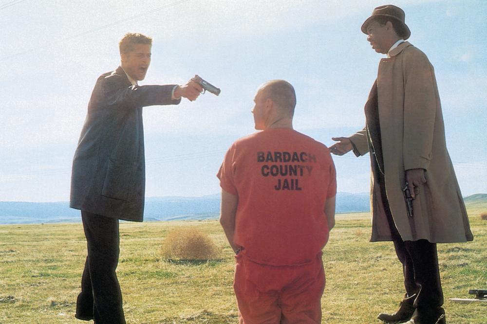 SEVEN, Brad Pitt, Kevin Spacey, Morgan Freeman, 1995, (c) New Line