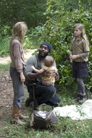 The Walking Dead, Brighton Sharbino (L), Chad L Coleman (C), Kyla Kenedy (R), 'Inmates', Season 4, Ep. #10, 02/16/2014, ©AMC