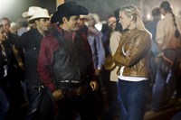 Longmire, Jesse Garcia (L), Katee Sackhoff (R), 'The Great Spirit', Season 2, Ep. #8, 07/15/2013, ©AETV