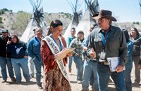 Longmire, Kimberly Norris Guerrero (L), Robert Taylor (R), 'Miss Cheyenne', Season 3, Ep. #3, 06/16/2014, ©AETV
