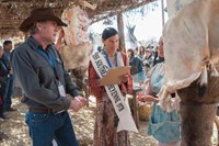 Longmire, Robert Taylor (L), Kimberly Norris Guerrero (C), Faye Viviana (R), 'Miss Cheyenne', Season 3, Ep. #3, 06/16/2014, ©AETV