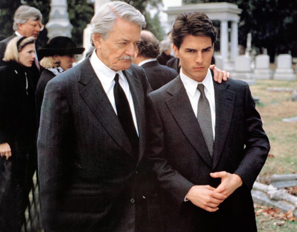 THE FIRM, from left: Hal Holbrook, Tom Cruise, 1993. ©Paramount Pictures