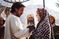 EXODUS: GODS AND KINGS, Christian Bale (front left), Kevork Malikyan (center), Maria Valverde (front right), 2014. ph: Kerry Brown/TM and Copyright ©Twentieth Century Fox Film Corporation. All rights reserved.